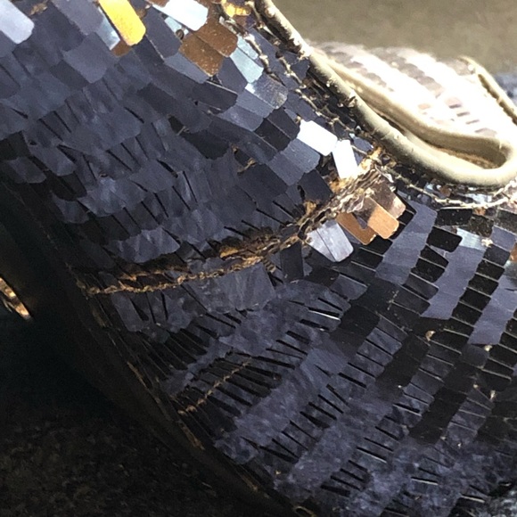 Shinny Silver Dereon Peep-toe Pumps - Picture 6 of 6